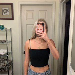 Pacsun Black Ribbed Tank